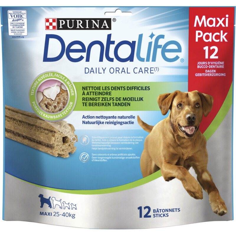 Een afbeelding van Purina ONE Dentalife maxi pack 12 maxi 25-40 kg bel