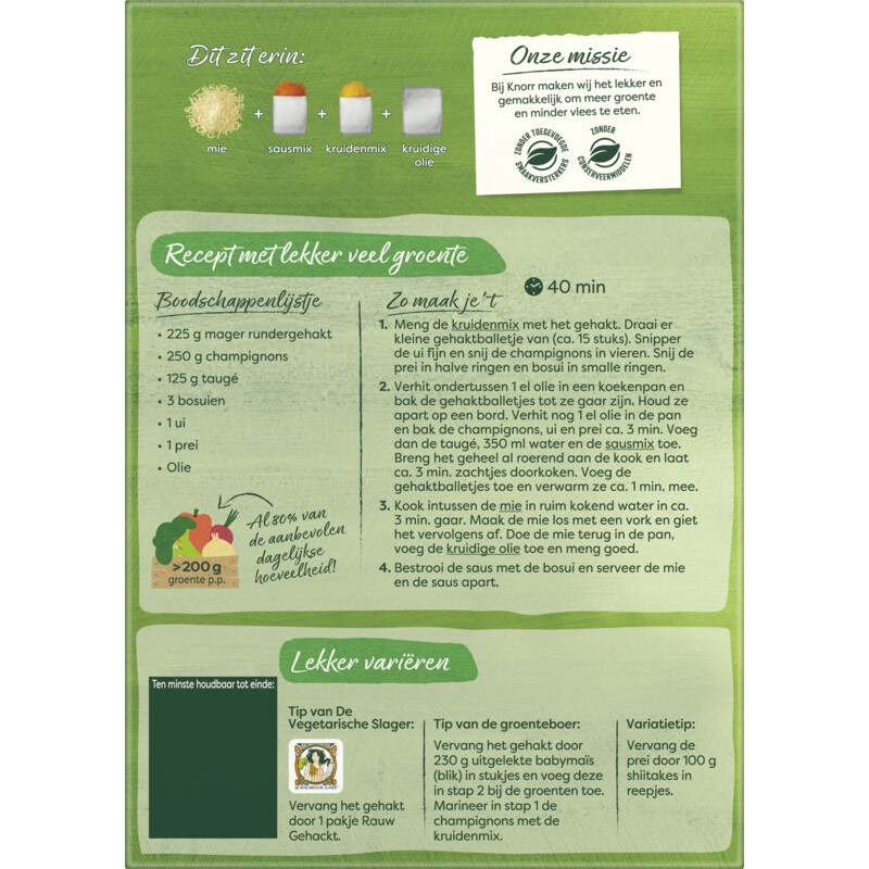 Een afbeelding van Knorr Wereldgerechten Chinese beef shanghai