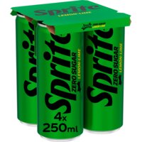 Een afbeelding van Sprite Zero sugar lemon-lime 4-pack