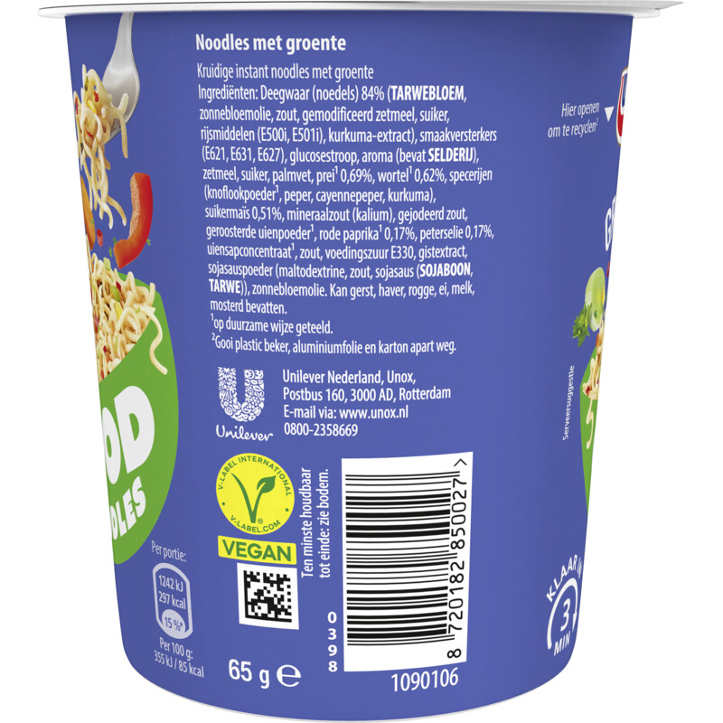 Een afbeelding van Unox Good noodles groente