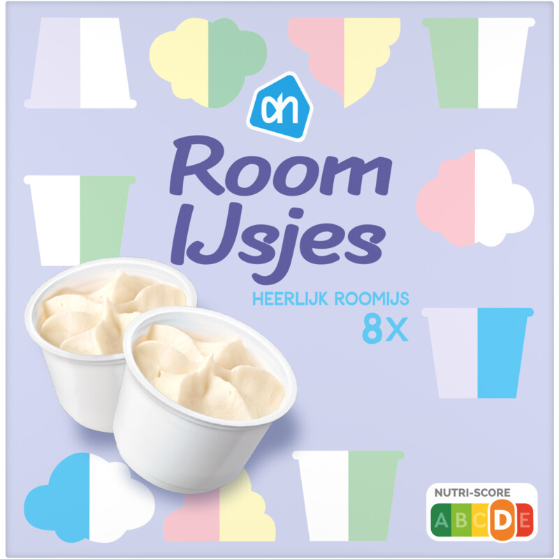 Een afbeelding van AH Roomijs cupjes