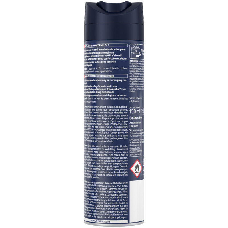 Een afbeelding van NIVEA Men dry impact deodorant spray
