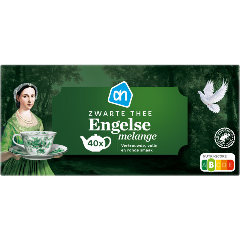 Een afbeelding van AH Zwarte thee Engelse melange meerkops