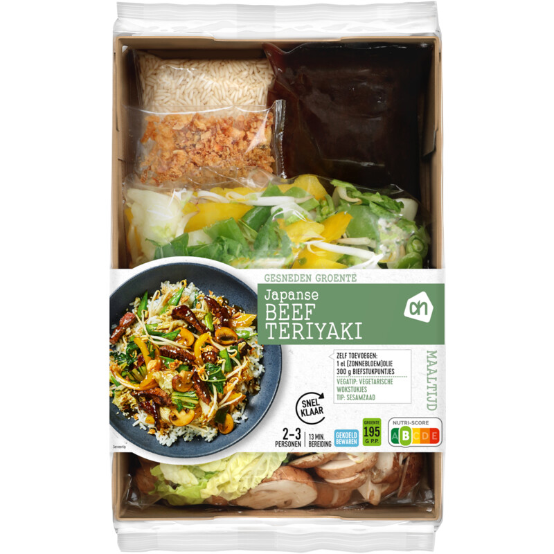 Een afbeelding van AH Gesneden verspakket Japanse teriyaki