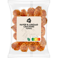 Een afbeelding van AH Haver & lijnzaad crackers paprika