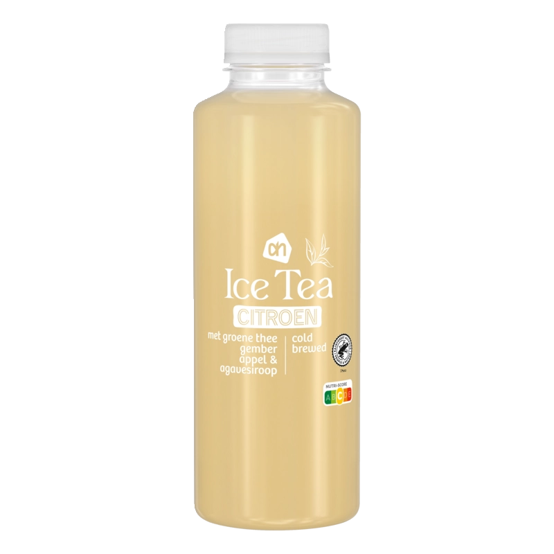 Ice thee citroen met groene thee gember