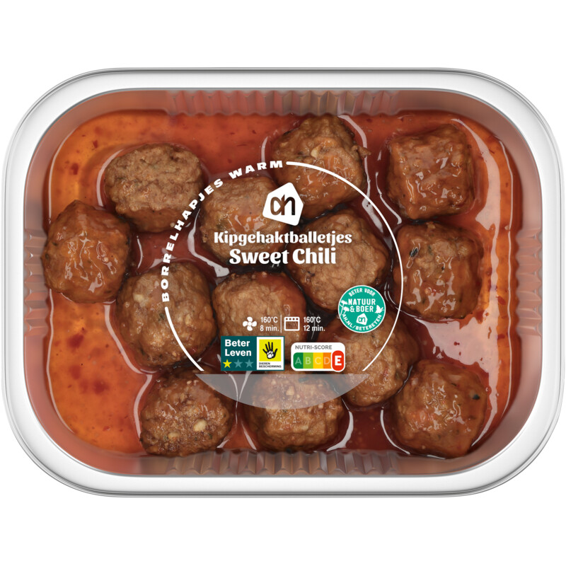 Een afbeelding van AH Gehaktballetjes kip sweet chili