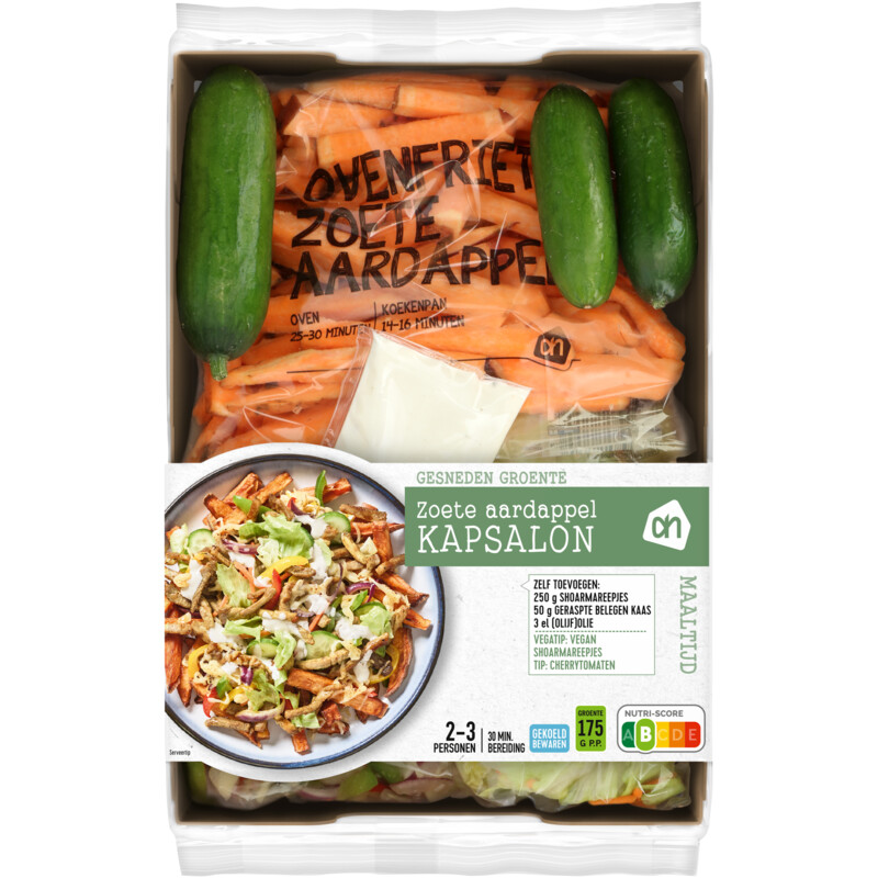 Een afbeelding van AH Gesneden verspakket zoete aard kapsalon