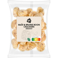 Een afbeelding van AH Maïs & bruine boon crackers zeezout