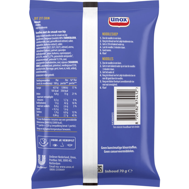 Een afbeelding van Unox Good noodles kip