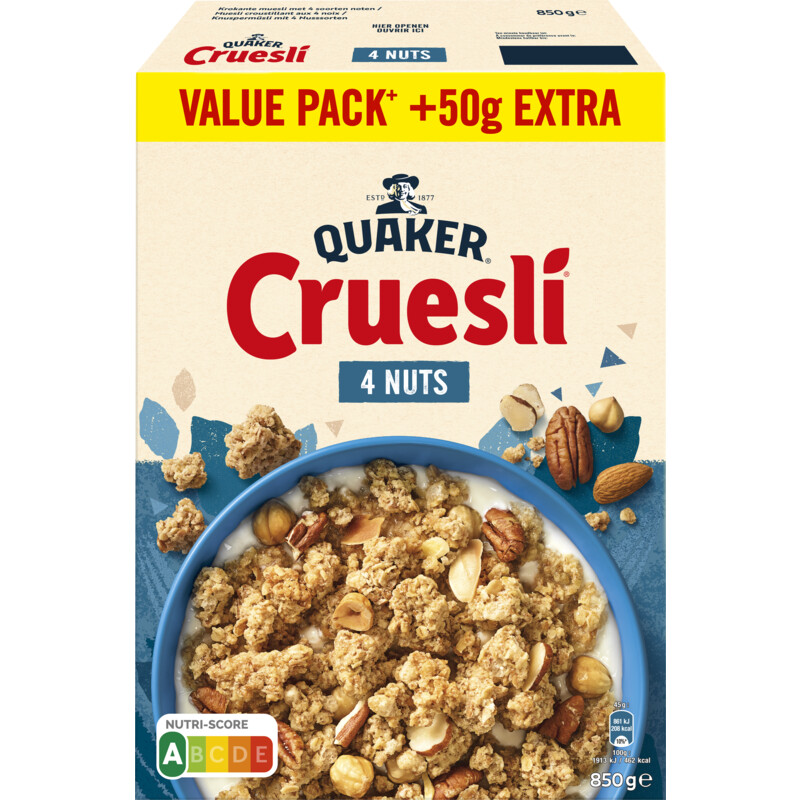 Een afbeelding van Quaker Cruesli 4 nuts