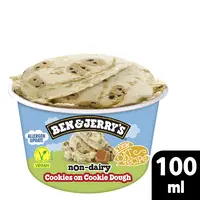 Ben & Jerry's Non-dairy cookies on cookie dough