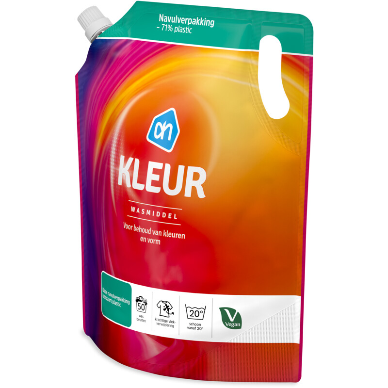 Een afbeelding van AH Wasmiddel kleur navulling