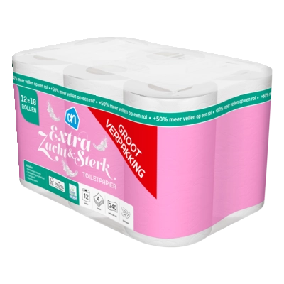 pdp-image-AH Toiletpapier 4-laags 12=18 rollen