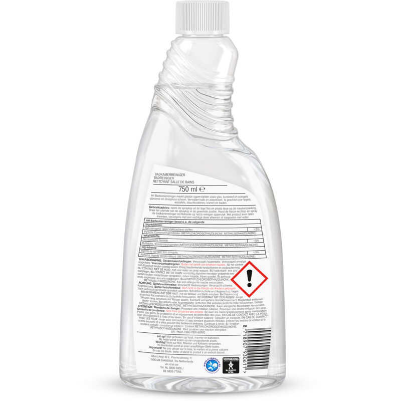 Een afbeelding van AH Badkamerreiniger spray navulling