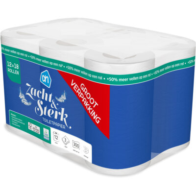pdp-image-AH Toiletpapier 3-laags 12=18 rollen
