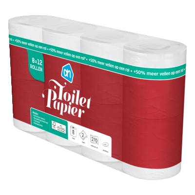 pdp-image-AH Toiletpapier 2-laags 8=12 rollen