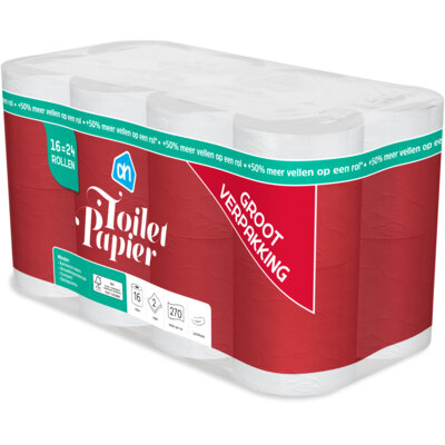pdp-image-AH Toiletpapier 2-laags 16=24 rollen