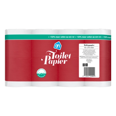 pdp-image-AH Toiletpapier 2-laags 16=24 rollen