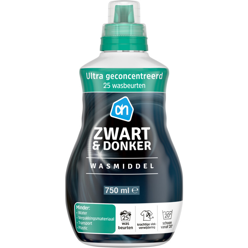 Een afbeelding van AH Wasmiddel zwart & donker