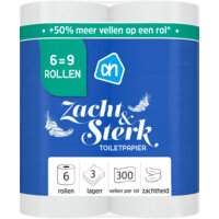 Een afbeelding van AH Toiletpapier 3-laags 6=9 rollen