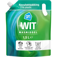 Een afbeelding van AH Wasmiddel wit navulling