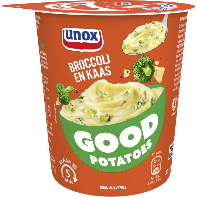 Een afbeelding van Unox Good potatoes broccoli en kaas