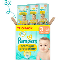 Afbeelding van Pampers Premium protection luiers 3 trio pack