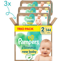 Een afbeelding van Pampers Harmonie new baby luiers 2 3-pack