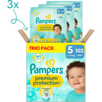 Afbeelding van Pampers Premium protection luiers 5 trio pack