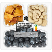 Een afbeelding van AH Fruit & noten blauwe bessen, cashewnoten