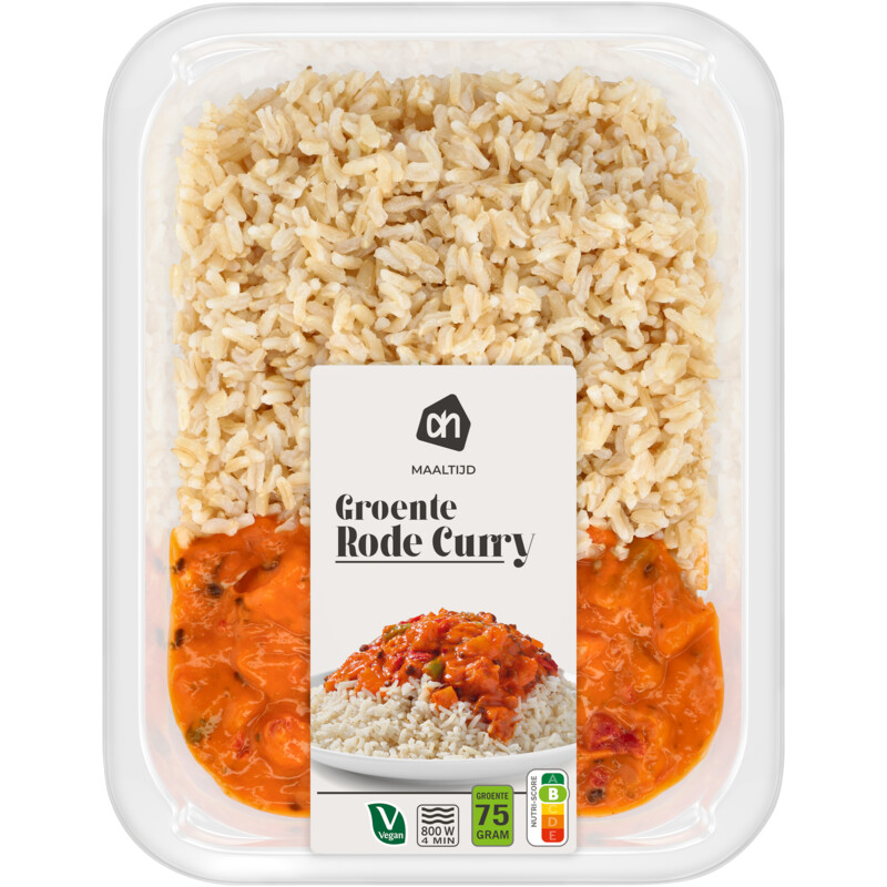 Een afbeelding van AH Maaltijd rode curry groente