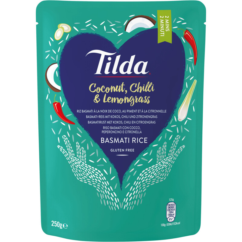 Een afbeelding van Tilda Coconut chilli & lemongrass basmati rice