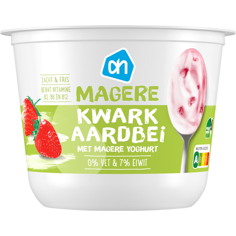 Een afbeelding van AH Magere kwark aardbei