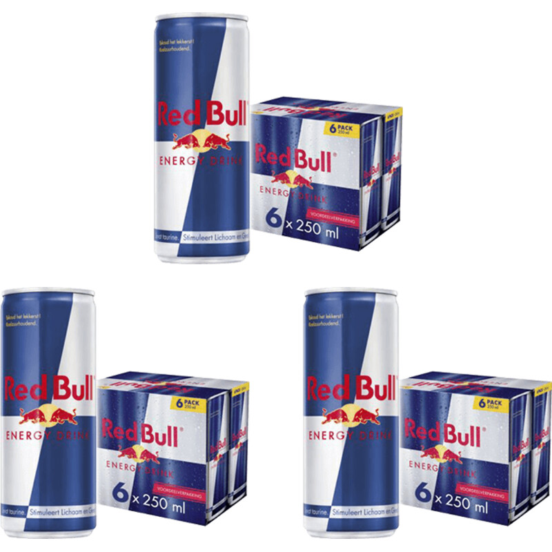 Een afbeelding van Red Bull Energy drink 3-pack
