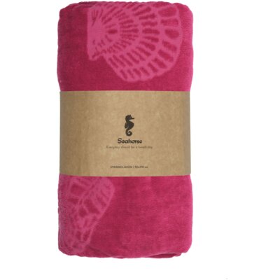 pdp-image-Seahorse Strandlaken fuchsia met schelpjes