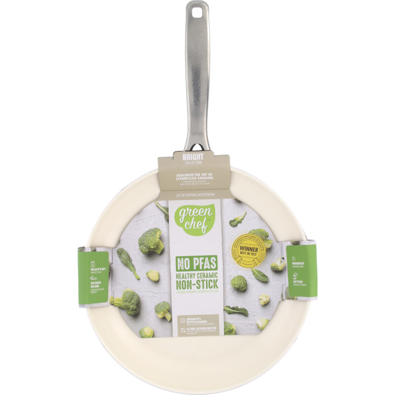 Een afbeelding van Greenchef Bright ceramic pro koekenpan 28cm