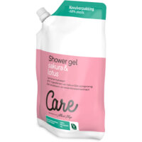 Een afbeelding van Care Shower gel sakura & lotus navul