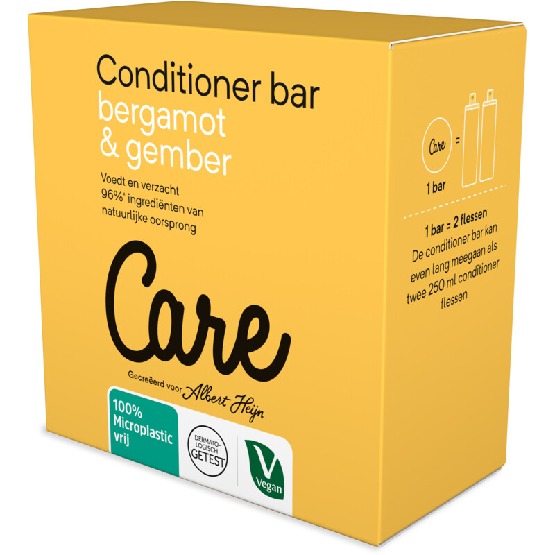 Een afbeelding van Care Conditioner bar bergamot & ginger