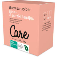 Een afbeelding van Care Body scrub bar peer & perzik