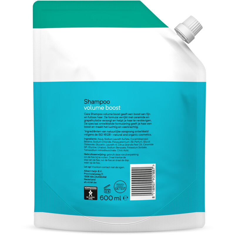 Een afbeelding van Care Shampoo volume boost navulling