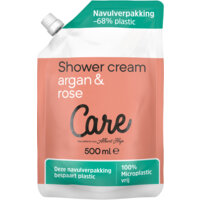 Een afbeelding van Care Shower cream argan & rose navul