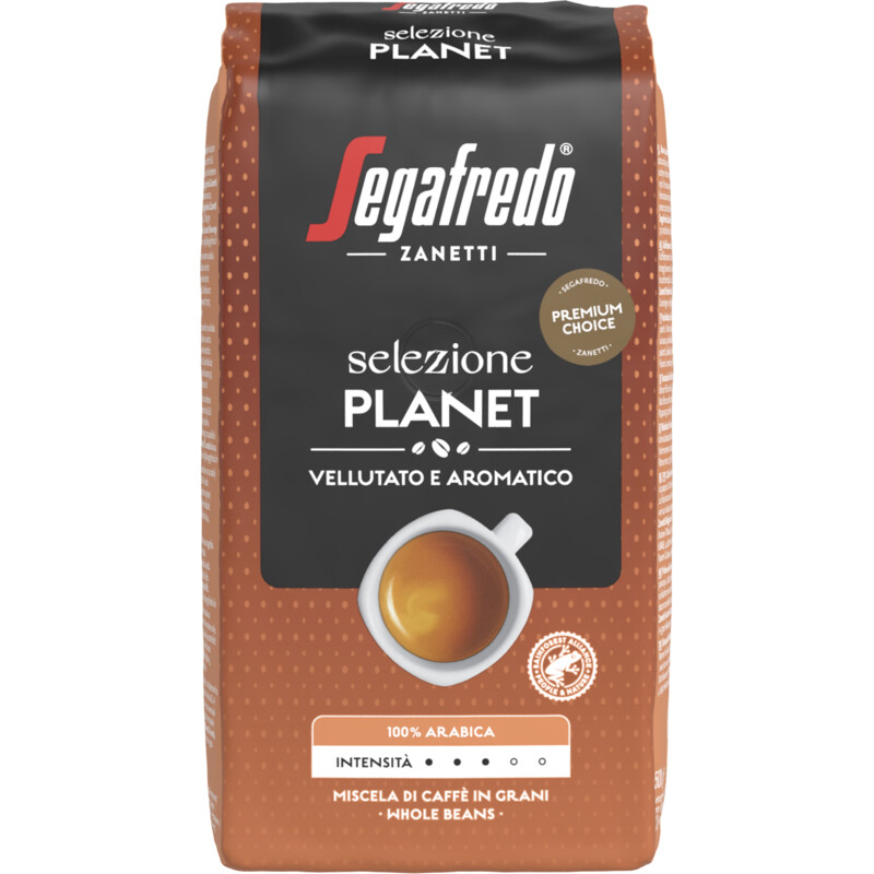 Een afbeelding van Segafredo Selezione planet bonen