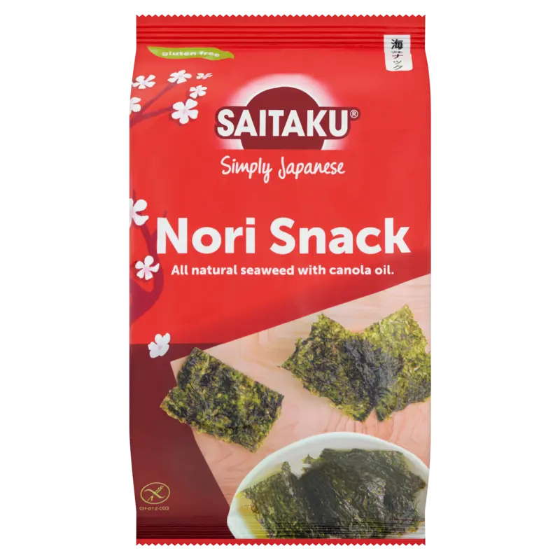Glutenvrije Nori Snack Zeewier met Canola olie