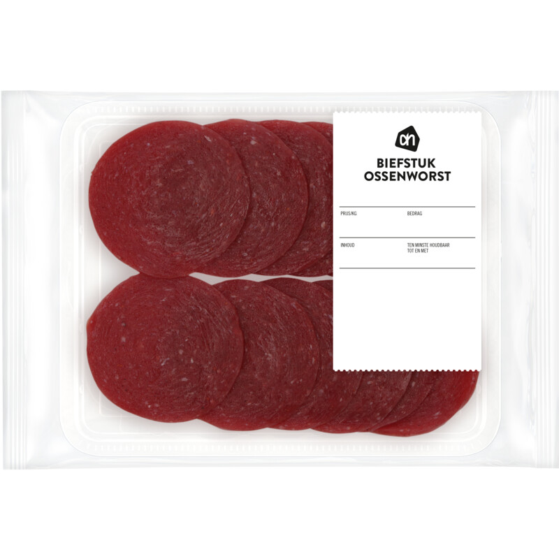 Een afbeelding van AH Biefstuk ossenworst plakjes