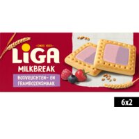 Een afbeelding van Liga Milkbreak bosvruchten/framboos