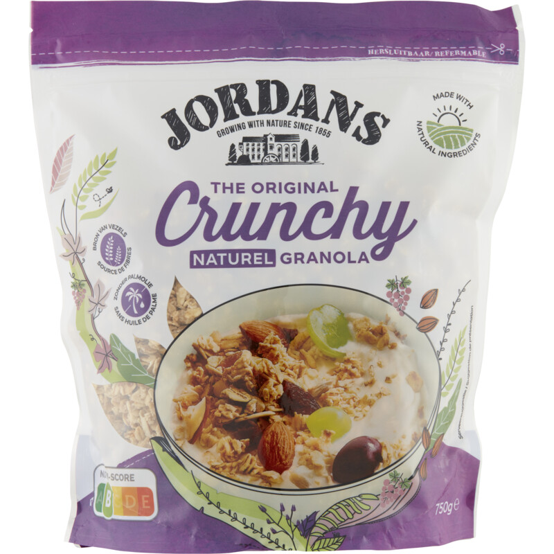 Een afbeelding van Jordans Crunchy naturel granola
