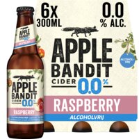 Een afbeelding van Apple Bandit Raspberry 0.0 cider 6-pack