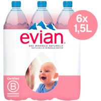 Een afbeelding van Evian Mineraalwater 6-pack bel