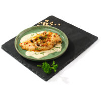 Een afbeelding van AH Scharrel kipfilet paddenstoelen roomsaus